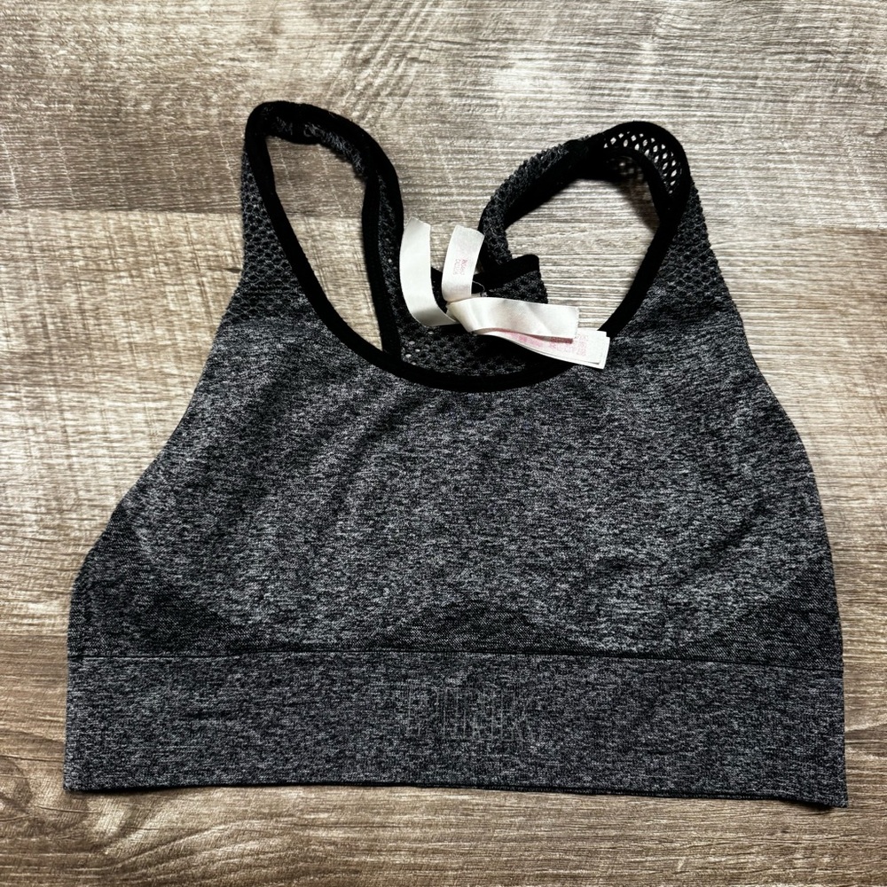 PINK By Victoria’s Secret Grey Sports Bra Size Small